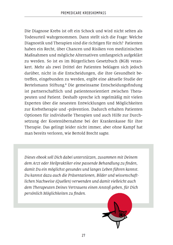 Krebskompass Buchseite