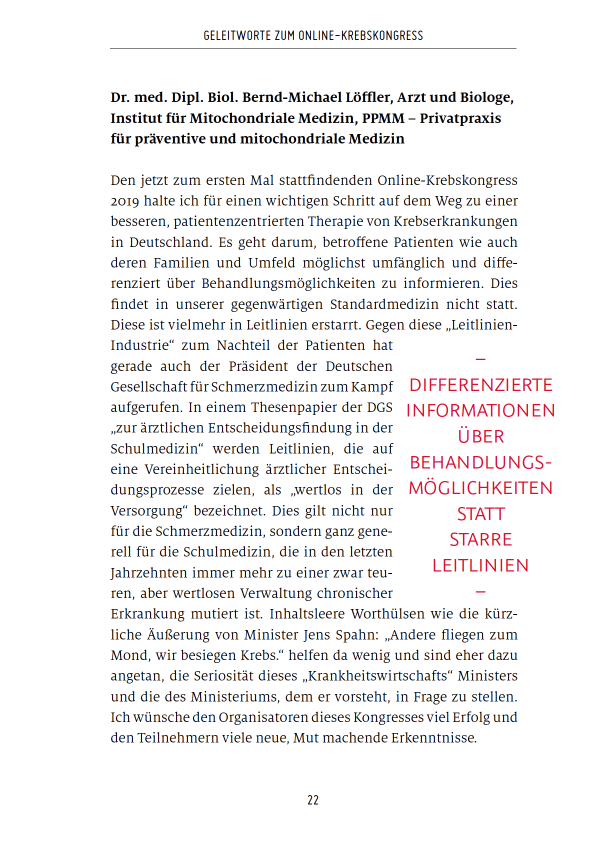 Krebskompass Buchseite